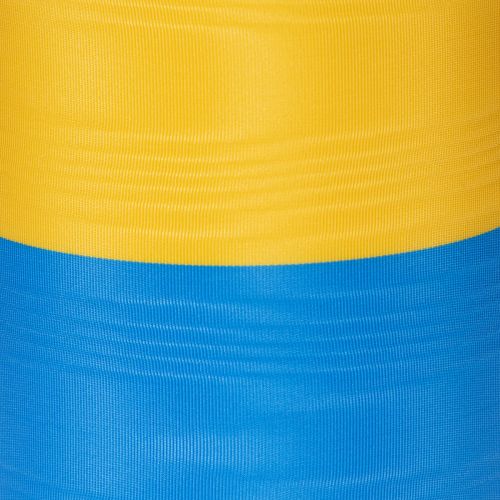 Kranzband aus Acetat mit Moiré-Effekt 100 mm Blau-Gelb | Floristik24.at
