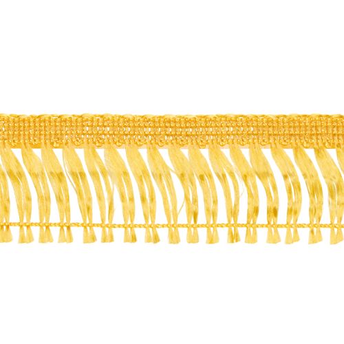 Selbstklebendes Quastenband mit Fransen 40mm x 25m Gold aus Acetat-Viskose | Floristik24.at