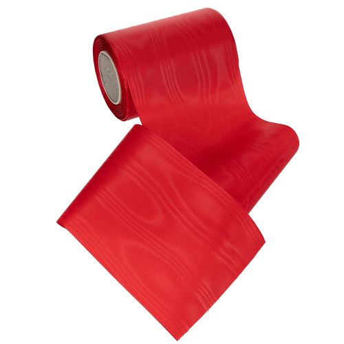 Artikel Kranzband Rot 125mm x 25m - Schleifenband für Trauerfloristik, Beschriftungen & Dekoration