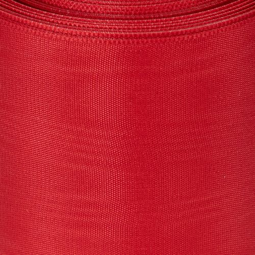 Artikel Kranzband Rot 75mm x 25m - Trauerfloristik & Dekoration, Robustes Schleifenband für Beschriftungen