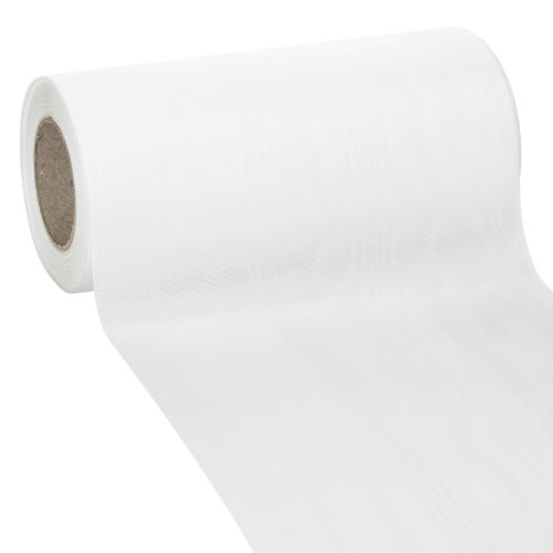 Kranzband Weiß 200mm x 25m Rolle Acetat Trauerfloristik Dekoration bestellen | Floristik24.at
