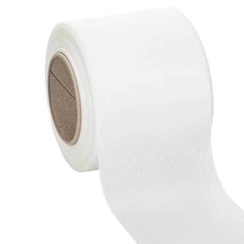 Kranzband 75mm x 25m Weiß Acetat für Trauerfloristik bestellen | Floristik24.at