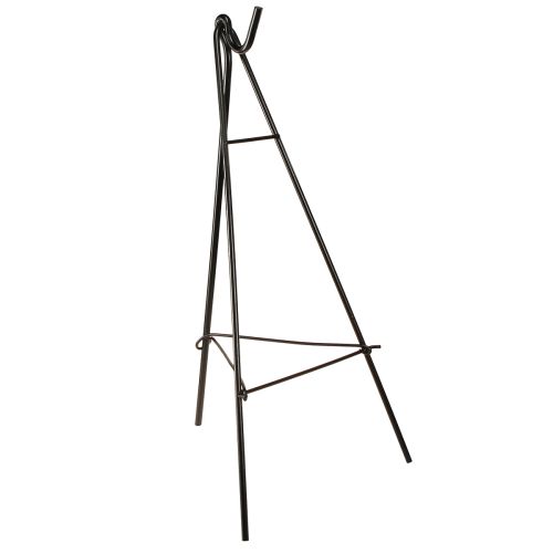 Kranzhalter stehend mit Haken Schwarz Metall Staffelei H56cm