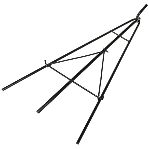 Artikel Kranzhalter stehend mit Haken Schwarz Metall Staffelei H56cm