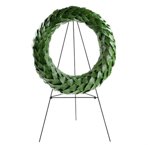 Floristik24 Kranzständer Dunkelgrün lackiert 65,5cm