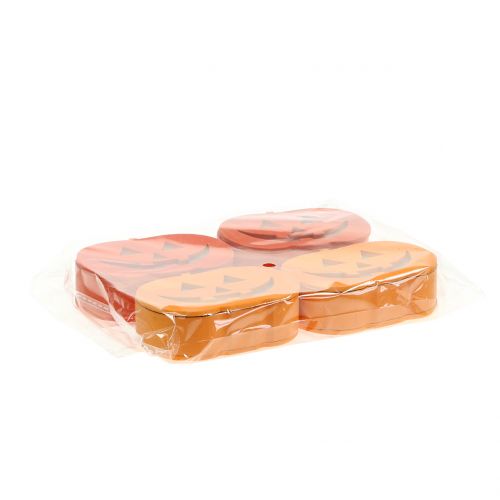 Floristik24 Kürbis Deko mit Licht 8,5cm 4St
