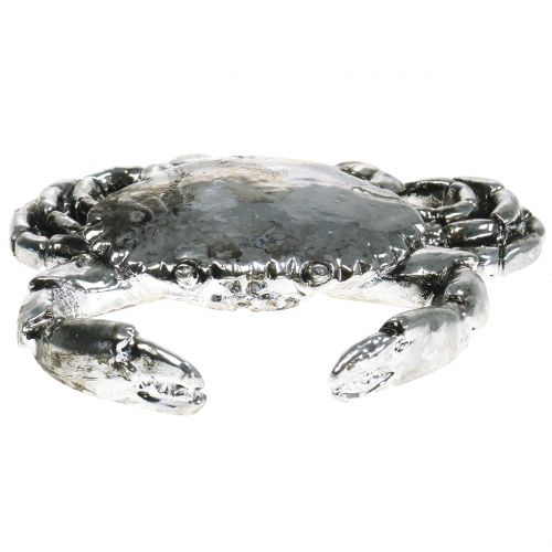 Floristik24 Deko Krebs Antik Silber 12cm