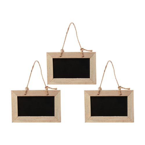 Floristik24 Kreidetafeln zum Aufhängen Holztafel Natur 15x10cm 5St
