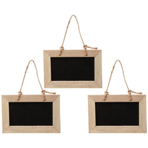 Floristik24 Kreidetafeln zum Aufhängen Holztafel Natur 20×15cm 5St