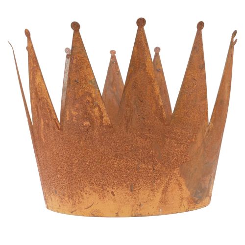 Floristik24 Pflanztopf Rost Dekoschale Metall Deko Krone Vintage Ø30cm