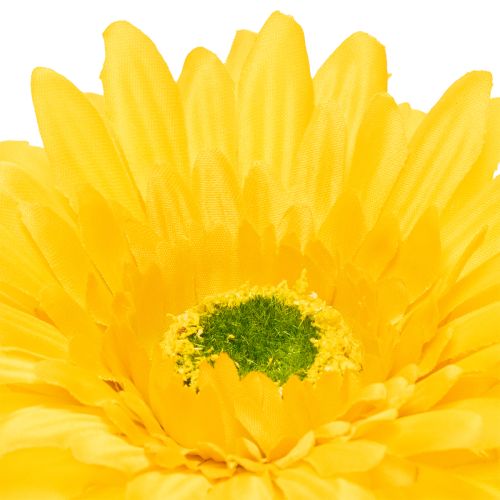 Künstliche Gerbera-Blume aus Kunststoff und Metall, Gelb, 47 cm 6St | Floristik24.at