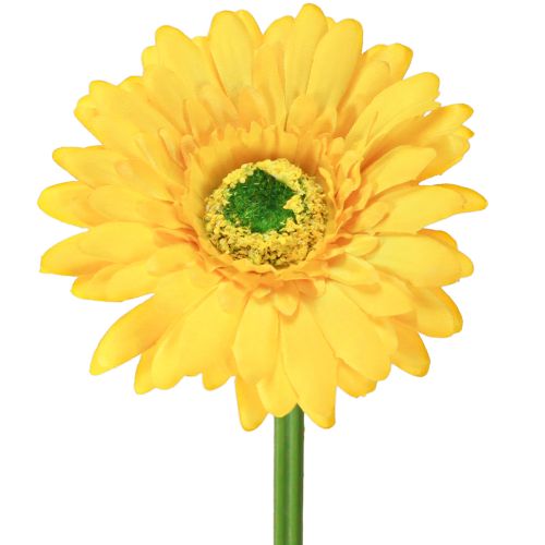 Künstliche Blumen Gerbera Sonnengelb Gartenblume 47cm