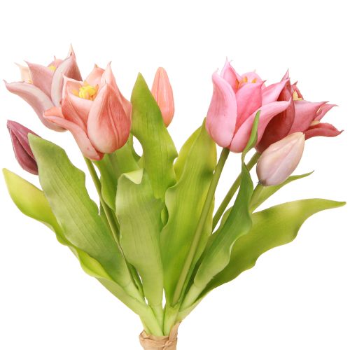Artikel Künstliche Blumen Kronentulpen Lila Rosa 7 St im Bund 34cm