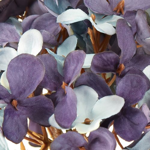 Artikel Künstliche Hortensien Deko Kunstblume Blau Lila 34cm 2St