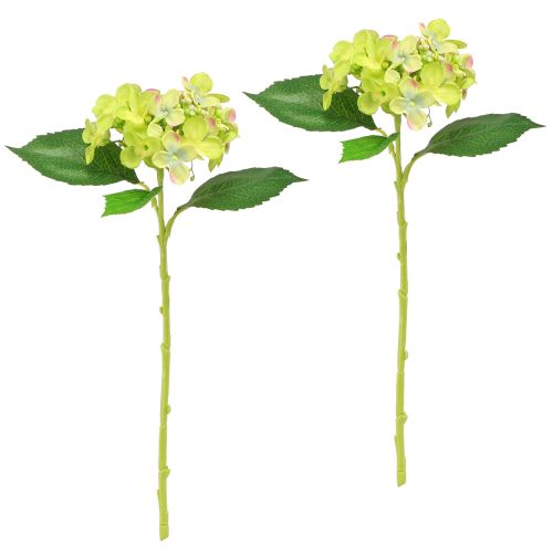 Artikel Künstliche Hortensien Grün Blüten Blätter L43cm 2St