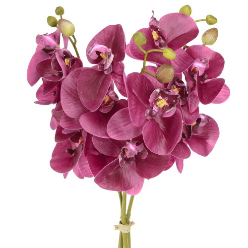 Floristik24 Künstliche Orchideen Lila Kunstblumen wie echt 56cm 3 St