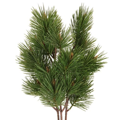 Künstliche Pinienzweige Weihnachtszweige Grün 53cm 3 St