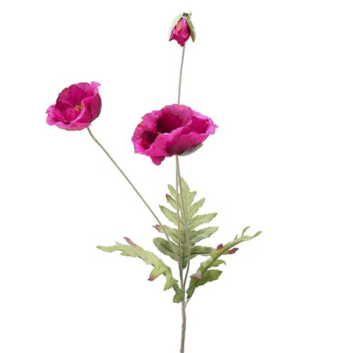 Artikel Künstliche Mohnblumen Deko Seidenblumen Pink 70cm