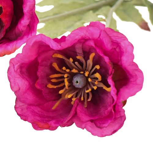 Artikel Künstliche Mohnblumen Deko Seidenblumen Pink 70cm