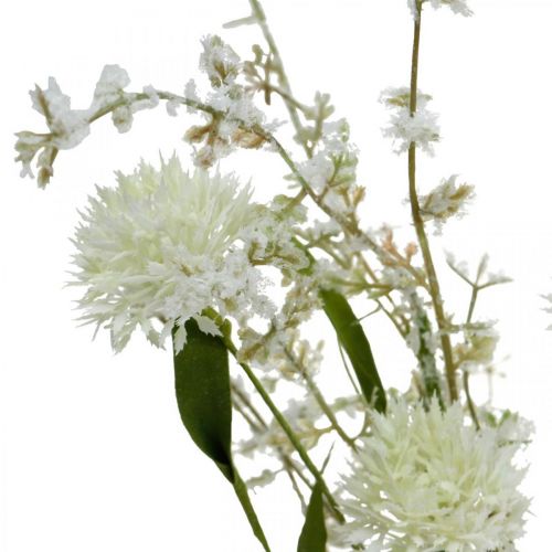 Floristik24 Künstliche Wiesenblume Weiß Seidenblumen-Bukett Kunstblumen