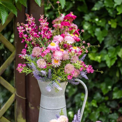 Floristik24 Künstliche Wiesenblumen-Staude Pink Seidenblumen Kunstblumen 4St