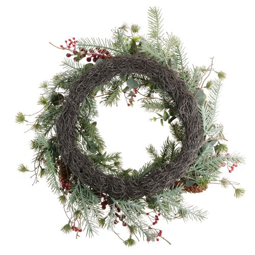 Artikel Künstlicher Adventskranz Rote Beeren Deko Kranz Ø45cm