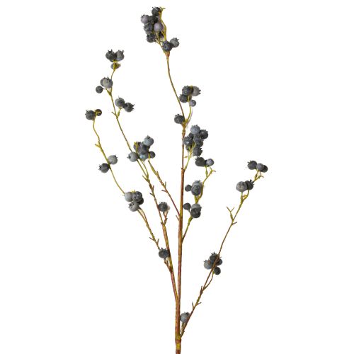 Künstlicher Zweig mit blauen Beeren Heidelbeeren 110cm