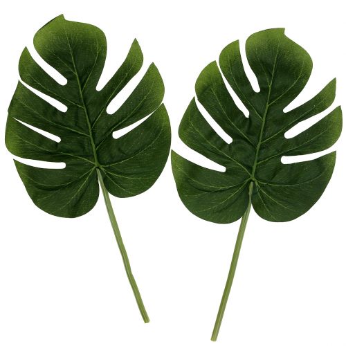 Floristik24 Künstliches Philodendron Blatt 18cm Grün 6St