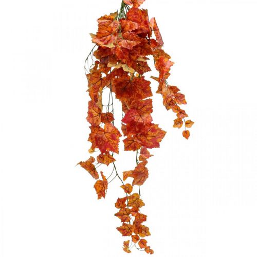 Künstliches Weinlaub Rot Orange Hänger verzweigt L95cm