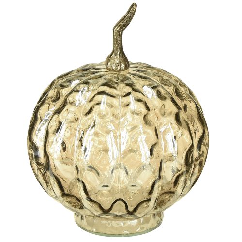 Kürbis Deko Glas Glaskürbis Tischdeko Herbst Ø14cm H19cm
