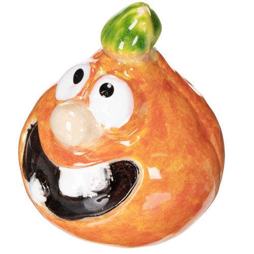 Dekofiguren Kürbis 6cm Keramik orange 2er-Set | Floristik24.at