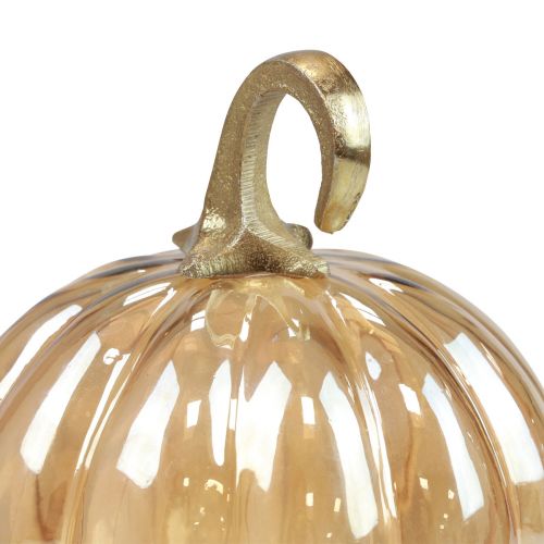 Artikel Kürbis Deko Glas Glaskürbis Tischdeko Orange Ø14cm H18cm