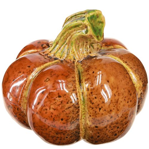 Artikel Kürbisse Keramik Herbstdeko Braun Orange 10/13cm 2 St