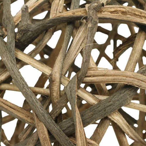 Floristik24 Deko Kugel Rebenholz Natur Ø15cm