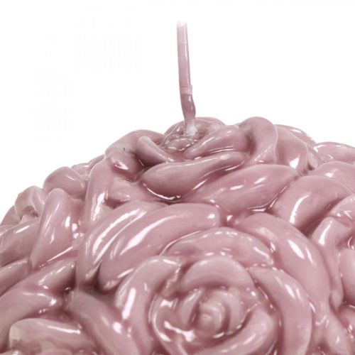 Artikel Kugelkerze Rosen Runde Kerze Rosa Ø10,5cm