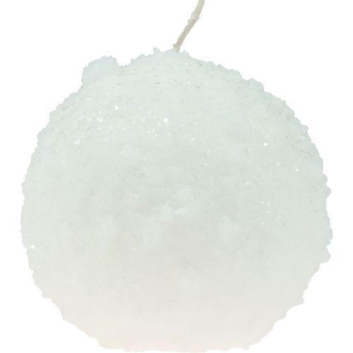 Artikel Kugelkerzen Weiß Schneeball Kerzen Kugelkerzen Ø10cm 4 St