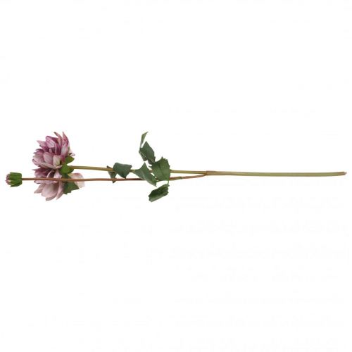 Artikel Kunstblume Dahlie Lila Seidenblume und Knospe H57cm