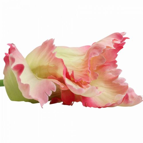 Artikel Kunstblume, Papagei Tulpe Pink, Frühlingsblume 63cm