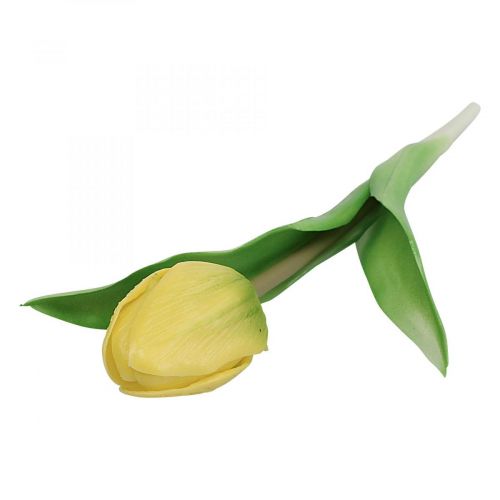 Artikel Kunstblume Tulpe Gelb Real Touch Frühlingsblume H21cm