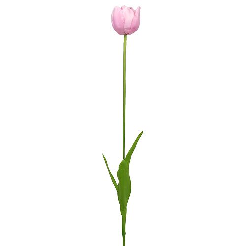 Floristik24 Kunstblumen Tulpen gefüllt Altrosa 84cm - 85cm 3St