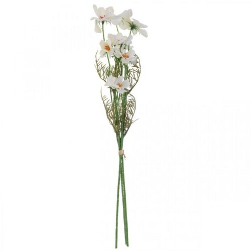 Artikel Kunstblumen Cosmea Weiß Seidenblumen H51cm 3 St