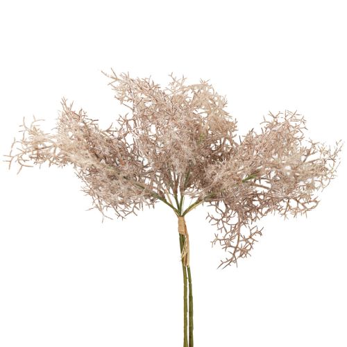 Kunstblumen Deko, Korallenzweig, Dekozweige Weiß Braun 40cm 4St