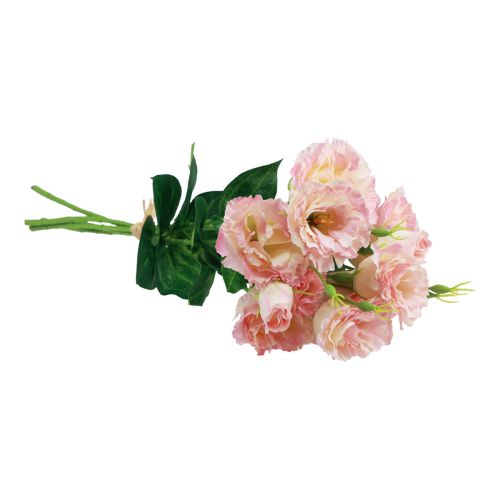 Artikel Kunstblumen Eustoma Lisianthus Rosa Creme 52cm 5St
