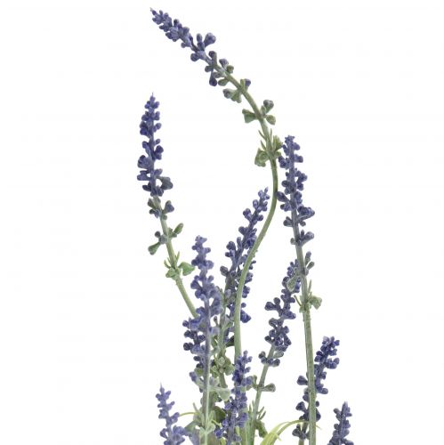 Floristik24 Kunstblumen Lavendel Deko Lavendelzweig Lila 48cm