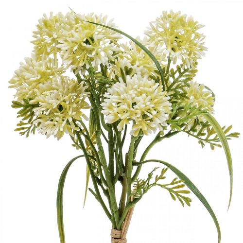 Artikel Kunstblumen Weiß Allium Deko Zierlauch 34cm 3St im Bund