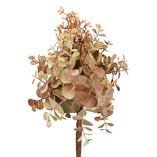 Artikel Kunstblumenstrauß Eukalyptus künstlich, Kunstblumen Deko mit Knospen 30cm