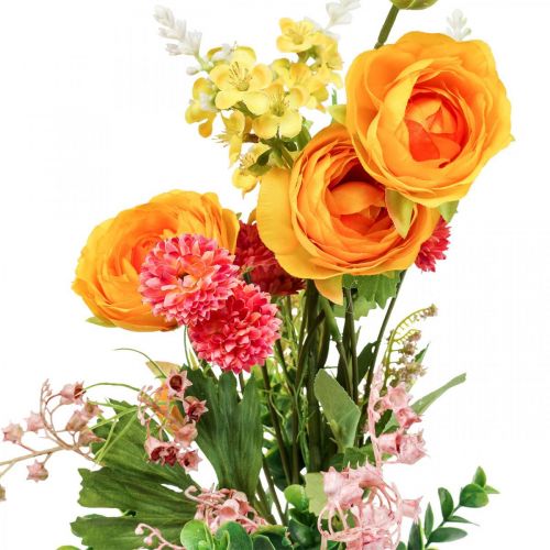 Floristik24 Kunstblumenstrauß Künstliche Rosen Wiesenblumen 59cm
