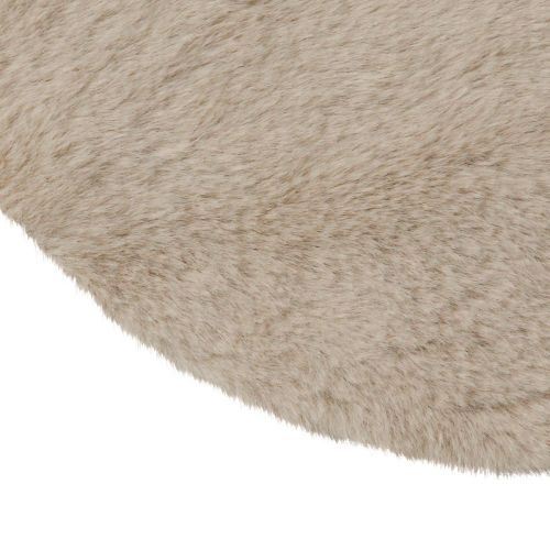 Artikel Kunstfell Deko Fell rund Tischläufer Fellteppich Beige Ø38cm