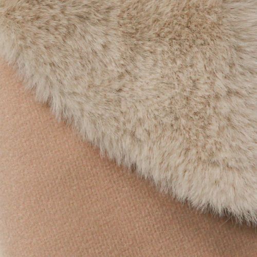 Artikel Kunstfell Deko Fell rund Tischläufer Fellteppich Beige Ø38cm