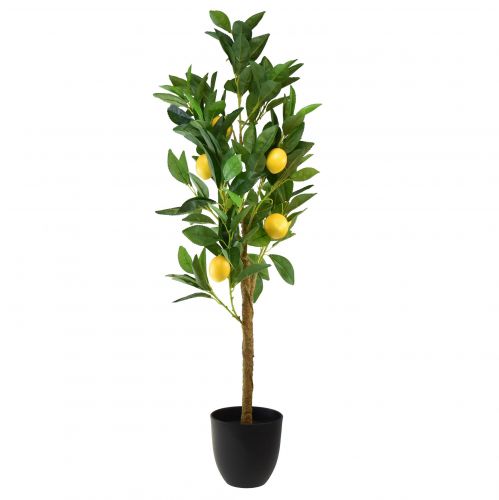 Floristik24 Kunstpflanzen Zitronenbaum Künstliche Topfpflanze 90cm